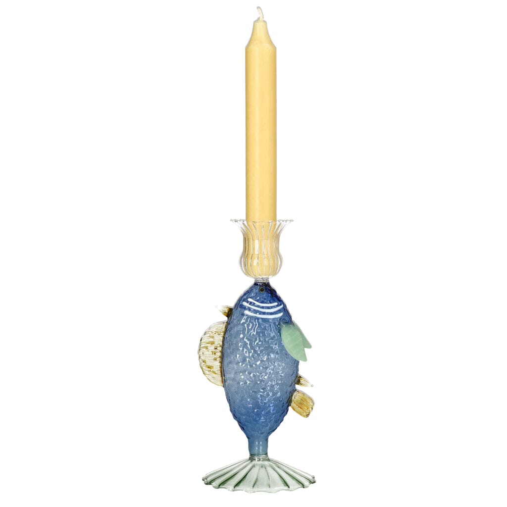 &Klevering - Kandelaar vis blauw Kandelaar &Klevering 