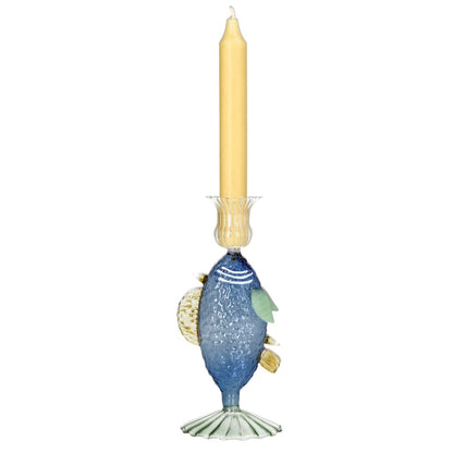 &Klevering - Kandelaar vis blauw Kandelaar &Klevering 