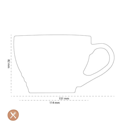 Le Creuset - Grote Cappuccino Mok Azure 0,4l Le Creuset 