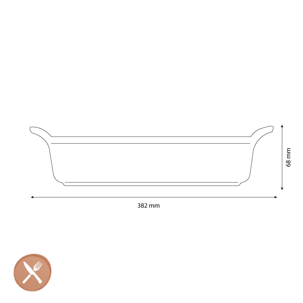 Le Creuset - Heritage Ovenschaal rechthoekig Blue Riviera 32 x 24 cm Ovenschaal Le Creuset 