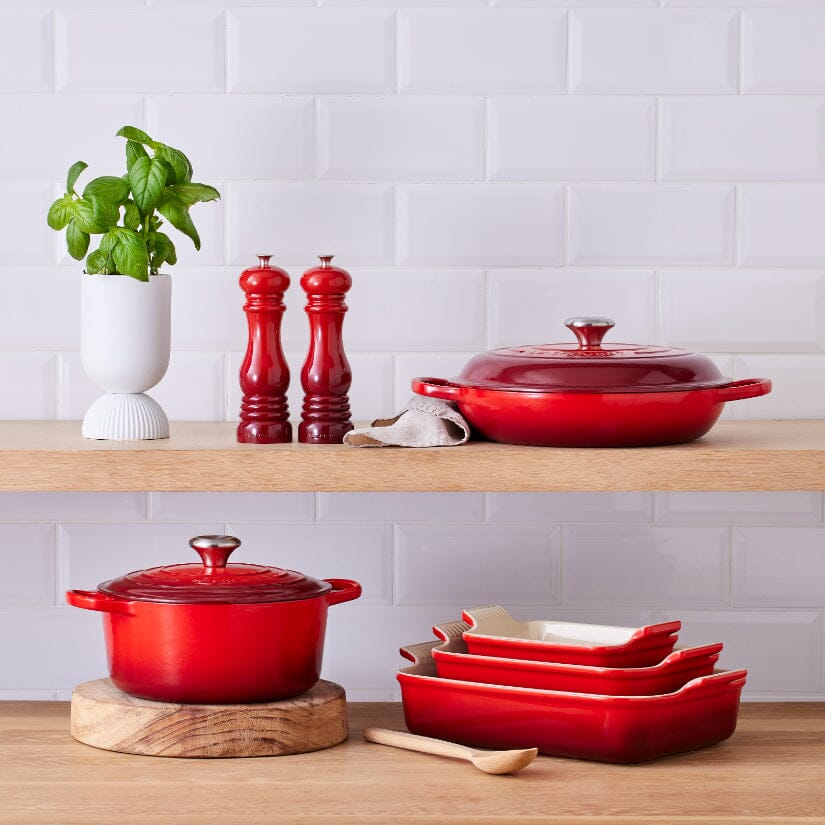 Le Creuset - Heritage Ovenschaal rechthoekig Kersenrood 26 x 19 cm Ovenschaal Le Creuset 