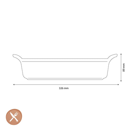 Le Creuset - Heritage Ovenschaal rechthoekig Thyme 26 x 19 cm Ovenschaal Le Creuset 