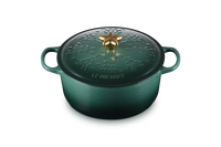 Le Creuset - Noel braadpan 4,2 liter ø 24 cm gietijzer groen Braadpan Le Creuset 