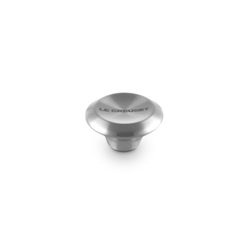 Bouton Le Creuset en acier inoxydable - Rond - Argenté - 6 cm