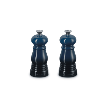 Le Creuset - Set van 2 Kleine Molens Nuit 11cm Peper- en Zoutmolen set Le Creuset 