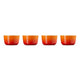 Le Creuset - 4er Set Mini-Förmchen Orangerot 7,8cm 0,1l