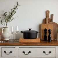 Le Creuset - Signature Braadpan Mat Zwart 24 cm (zwart interieur) Braadpan Le Creuset 