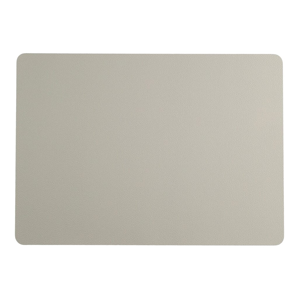 Leonardo - Placemat Leer 33x46cm - Licht Grijs Leonardo 