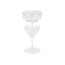 Lepelclub - Chamapgne Coupe - Hart - Transparant Champagne glazen LepelClub 