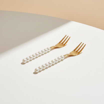 Lepelclub - Gebaksvorkjes - Parel - Set Van 2 LepelClub 