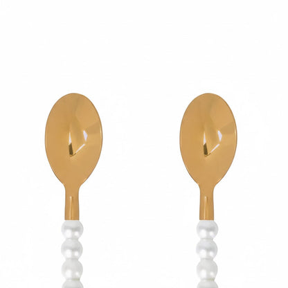 Lepelclub - Cuillères à café - Perle - Lot de 2 LepelClub