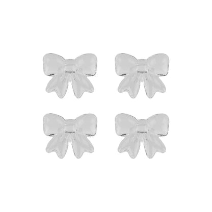 Lepelclub - Servetringen Bow - Transparant - Set Van 4 LepelClub 