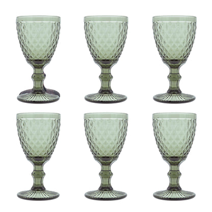 Medard de Noblat - Diamond - Wine Glass 20cl - Smoked (set of 6) Medard de Noblat 