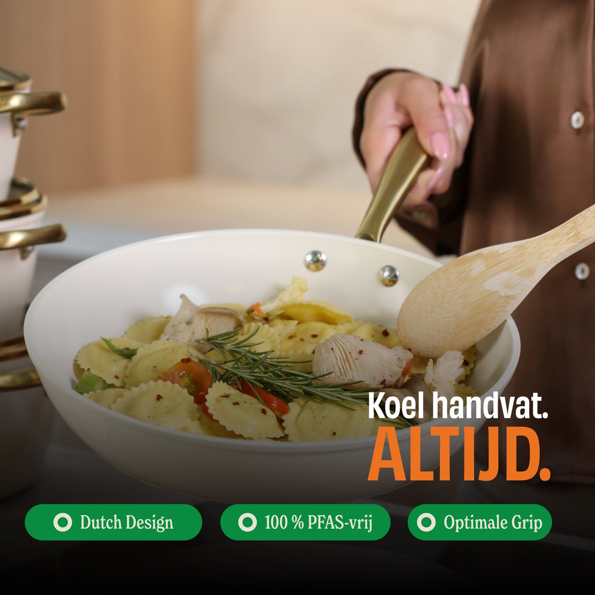 Cook & Pan Vanilla Koekenpannenset 3-delig