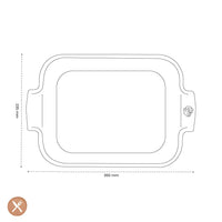 Peugeot - Appolia Ovenschaal Rechthoekig 36 cm Saffraangeel Ovenschaal Peugeot 