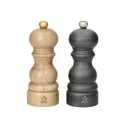 Peugeot - Coffret Moulin à Poivre et à Sel Paris 15 cm, Graphite et Naturel