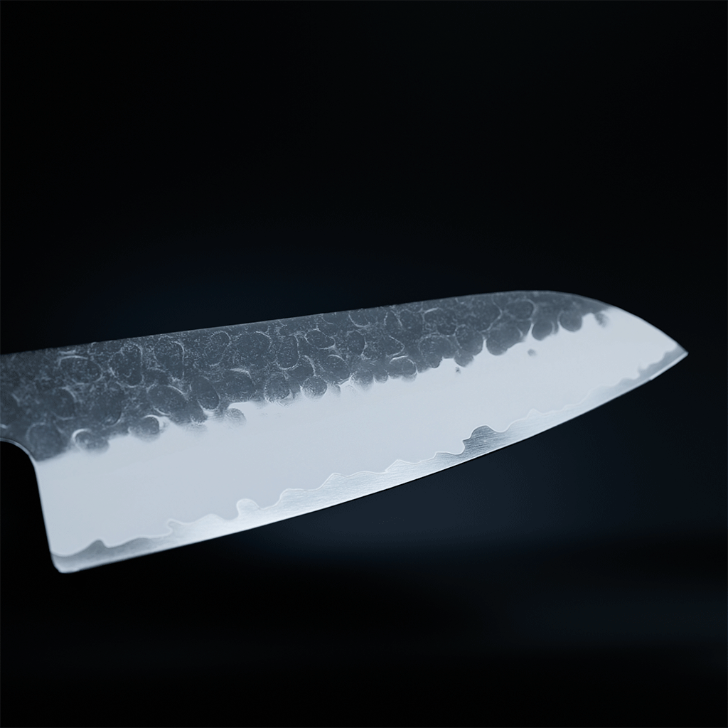 Shinrai Japon - Couteau Kurayami Damas Santoku 18 cm