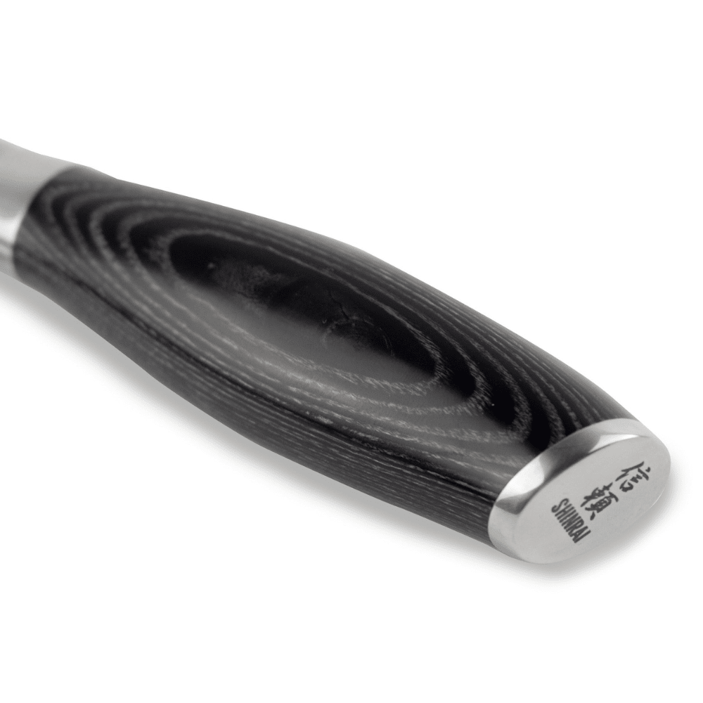 Shinrai Knives - Damast Pakka Holz - Damaszener Kochmesser 20 cm