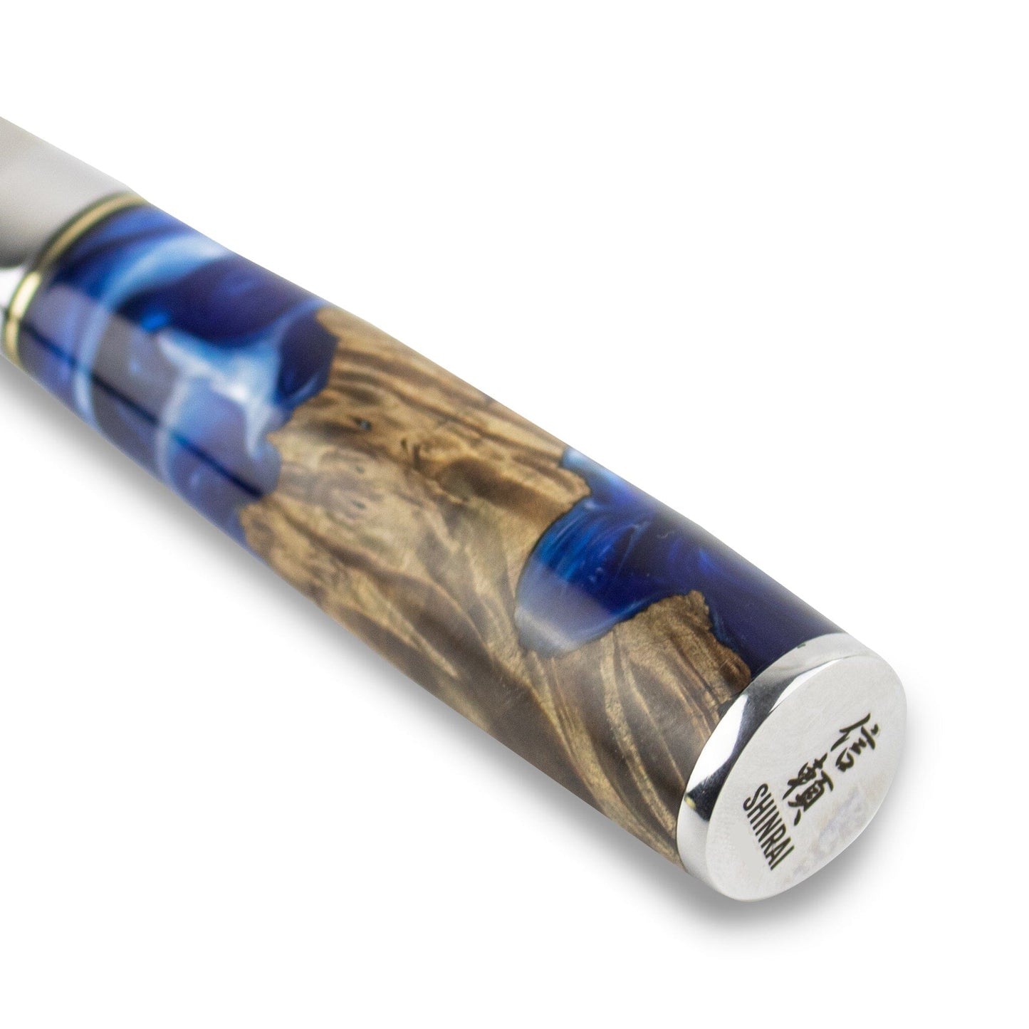 Shinrai Knives - Epoxy Sapphire 6-delige Damascus Messenset Messenset Shinrai Knives 