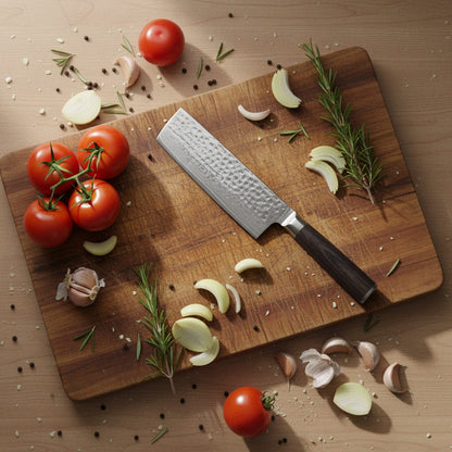 Shinrai Knives - Hammered Damast BR 5-Delige Messenset Messenset Shinrai Knives 