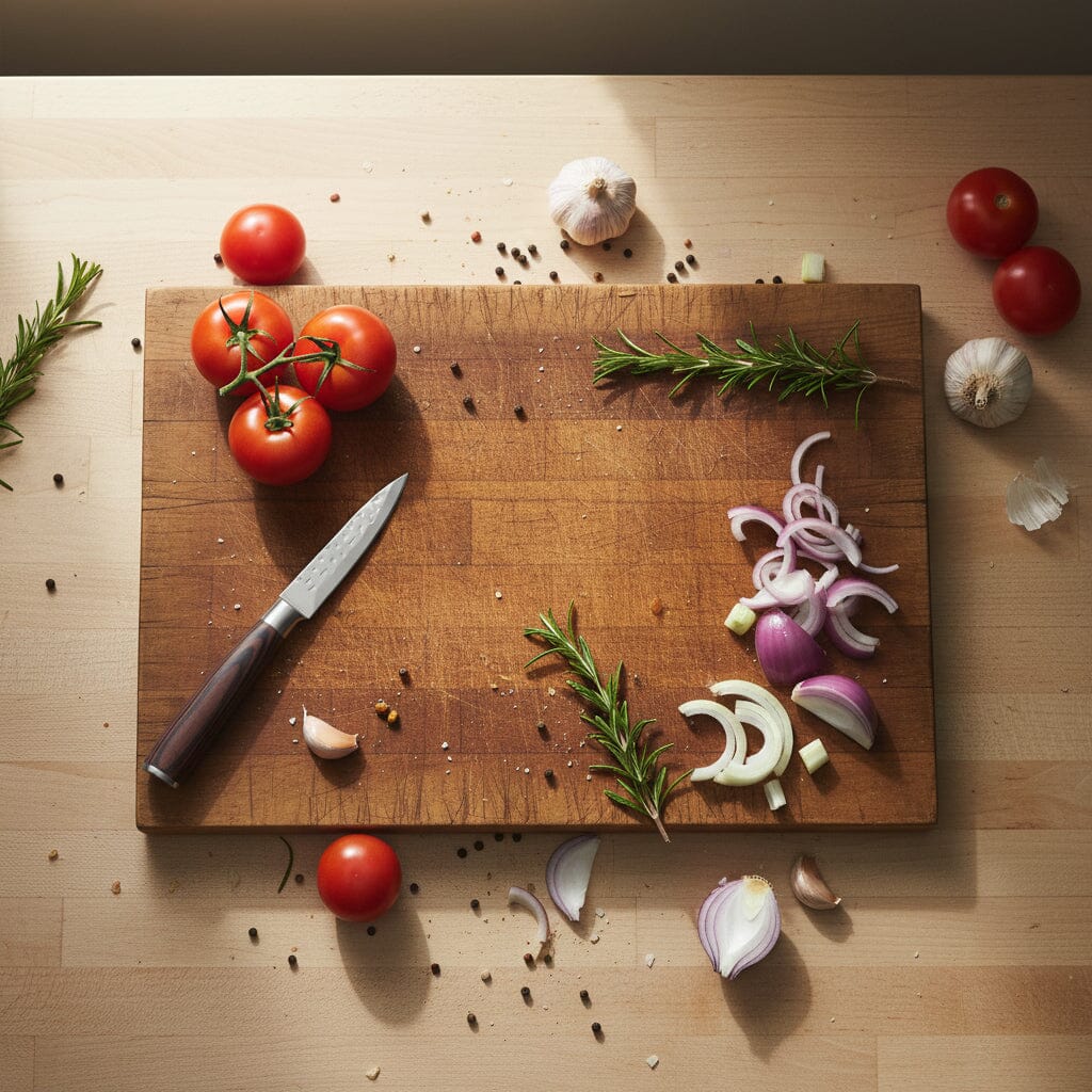 Shinrai Knives - Hammered RVS 2-delige Messenset - Koksmes + Schilmes Messenset Shinrai Knives 