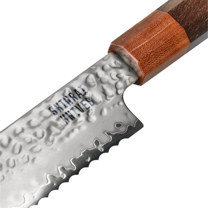 Shinrai Knives - Kigami Exclusive Damascus 3-delige set - Koksmes + Broodmes + Schilmes Messenset Shinrai Knives 