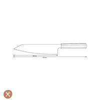Couteaux Shinrai - Kigami Exclusif Damas Kiritsuke 20 cm Couteau Kiritsuke Couteaux Shinrai