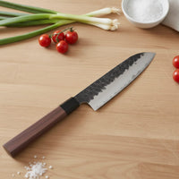 Couteaux Shinrai - Couteau Santoku Kurayami Damas 18 cm Couteau Santoku Couteaux Shinrai