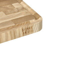 Shinrai Knives – Luxus-Schneidebrett aus Eschenholz – Hirnholz – 40 × 30 × 4,5 cm