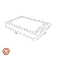 Shinrai Knives – Luxus-Schneidebrett aus Eschenholz – Hirnholz – 40 × 30 × 4,5 cm