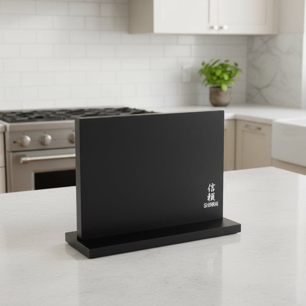 Shinrai Knives - Magnetisch Messenblok Dubbelzijdig - Zwart Magnetisch messenblok Shinrai Knives 