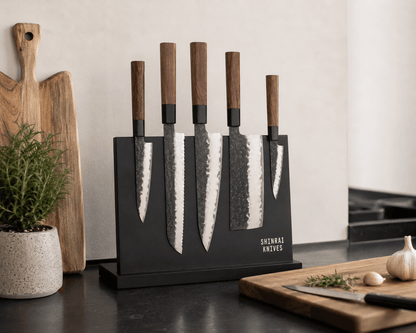 Shinrai Knives - Magnetisch Messenblok Enkelzijdig - Zwart Magnetisch messenblok Shinrai Knives 