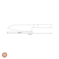 Couteaux Shinrai - Couteau Santoku Takumi Kaza Damas Couteau Santoku 18 cm Couteaux Shinrai