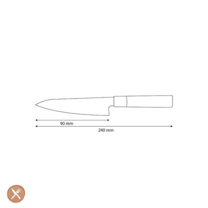Shinrai Knives - Takumi Kaza Damascus Schilmes 9 cm Schilmes Shinrai Knives 