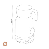 Smeg - Melkopschuimer | Wit | Jaren 50 | Inductie melkopschuimer Melkopschuimer Smeg 