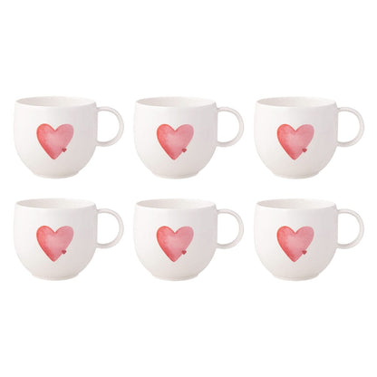 Villeroy & Boch - With Love - Mok Sending Love, Set van 6 Villeroy & Boch 