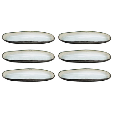 Medard de Noblat - Shadow Nacre Kleine Servierplatte 23 x 11 cm (6er-Set)