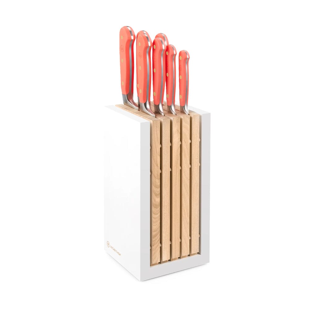 Wusthof - Classic Colour 7-delige messenset met blok Coral Peach Wusthof 