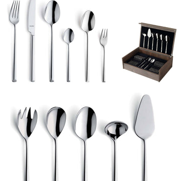 Amefa - Metropole 1170 78-pc Cutlery set in wooden canteen Bestekset Amefa 