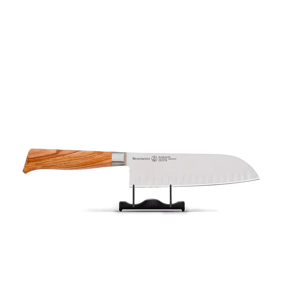 Messermeister - 16,5 cm Oliva Luxe santoku met kuiltjes Santokumes Messermeister 